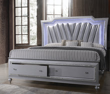 Load image into Gallery viewer, Glamour Style Bedroom In A Silver Finish