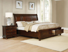 Load image into Gallery viewer, Transitional Style Bedroom In A Brown Cherry Finish