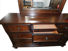 Load image into Gallery viewer, Transitional Style Bedroom In A Brown Cherry Finish