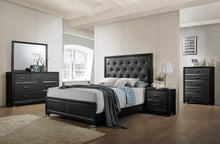 Load image into Gallery viewer, Contemporary Style In A Black Finish Bedroom
