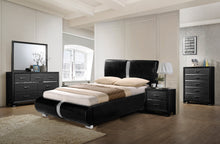 Load image into Gallery viewer, Contemporary Style In A Black Finish Bedroom