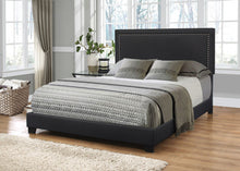Load image into Gallery viewer, Contemporary Style Bedroom In A Black Wood Grain Finish