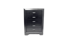 Load image into Gallery viewer, Contemporary Style Bedroom In A Black Wood Grain Finish