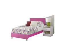 Load image into Gallery viewer, Contemporary Style Bedroom In A White And Pink Finish