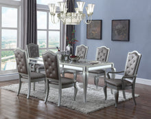 Load image into Gallery viewer, Glamorous Style Dining In A Metallic Silver Finish