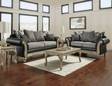 Load image into Gallery viewer, Traditional Style In A Multi Fabric Combination Of Gray And Black