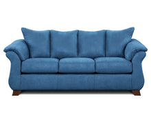 Load image into Gallery viewer, Modern Style Sofa & Loveseat In Navy Blue Microfiber
