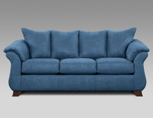 Load image into Gallery viewer, Modern Style Sofa & Loveseat In Navy Blue Microfiber