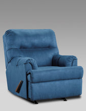 Load image into Gallery viewer, Modern Style Sofa & Loveseat In Navy Blue Microfiber