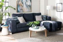Load image into Gallery viewer, Contemporary Style Sectional In A Blue Textured Fabric