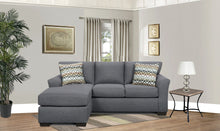 Load image into Gallery viewer, Contemporary 2Pc. Sectional In A Grey Textured Fabric