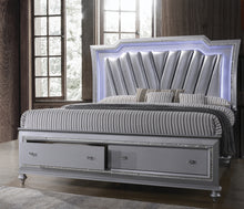 Load image into Gallery viewer, Glamour Style Bedroom In A Silver Finish
