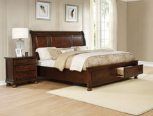 Load image into Gallery viewer, Transitional Style Bedroom In A Brown Cherry Finish
