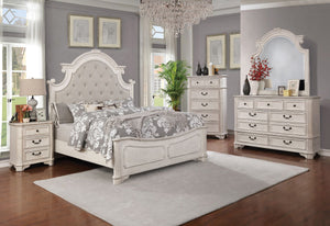 Country French Style Bedroom In An Antique White Finish