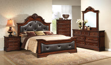 Load image into Gallery viewer, Traditional Style All Wood Construction Bedroom In A Dark Brown Finish
