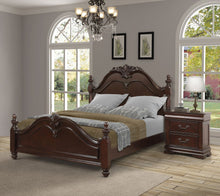 Load image into Gallery viewer, Traditional Style Bedroom In A Dark Cherry Finish
