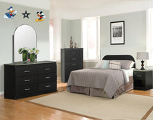 Load image into Gallery viewer, Contemporary Style Bedroom In A Black Finish
