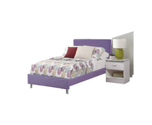 Load image into Gallery viewer, Contemporary Style Bedroom In A White And Purple Finish
