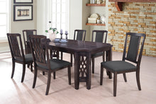 Load image into Gallery viewer, Transitional Style Dining Set In A Brown/Cherry Finish
