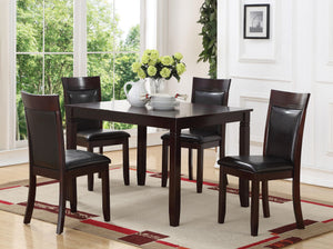 Contemporary Dining Set In An Expresso Finish