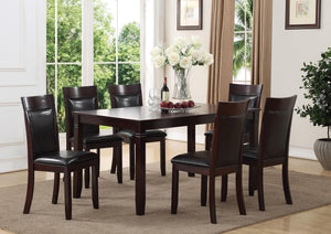 Contemporary Dining Set In An Espresso Finish