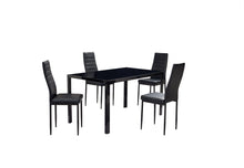 Load image into Gallery viewer, Modern Style Dining Set In A Glossy Black Finish
