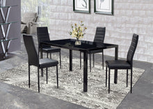 Load image into Gallery viewer, Modern Style Dining Set In A Glossy Black Finish
