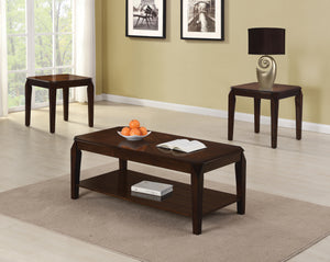 Transitional Styled Tables In An Espresso Finish