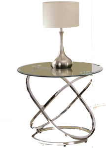 Contemporary 3-Pack Tables In A Chrome Finish