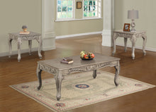 Load image into Gallery viewer, Traditional Style 3-Pack Tables In Antique Beige Finish
