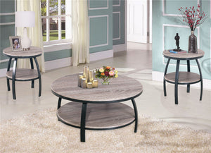 Contemporary Style Tables In A Dark Grey Metal Finish