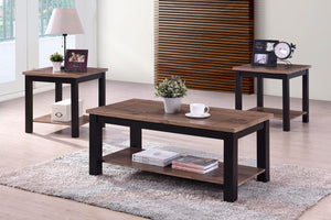 Transitional 3-Pack Tables In A Tu-Tone Finish