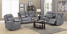 Load image into Gallery viewer, Motion Group In A Gray Leather Air Fabric
