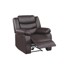 Load image into Gallery viewer, Motion Group In A Brown Pu Fabric Triple Channeled Back With Scoop Seating

