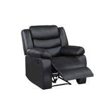 Load image into Gallery viewer, Motion Group In A Black Pu Fabric Triple Channeled Back With Scoop Seating
