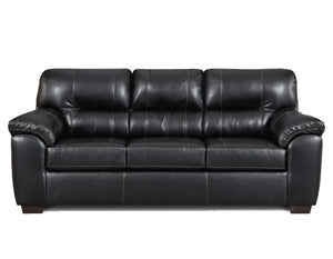 Contemporary Style In A Black Breathable Pu Fabric Living Room