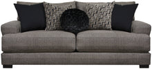 Load image into Gallery viewer, Contemporary Style In A Grey Color Textured Fabric With Oversized Accent Pillows Living Room
