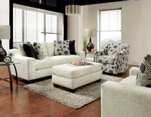 Load image into Gallery viewer, Contemporary Style In A Salt And Pepper Color Textured Fabric Living Room
