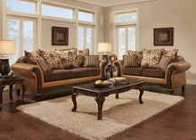 Load image into Gallery viewer, Traditional Style In A Multi Fabric Combination Brown Textured
