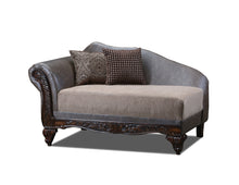 Load image into Gallery viewer, Traditional Style In A Multi-Fabric Combination Of Savage Brown Pu With Contrasting Textured Pillows
