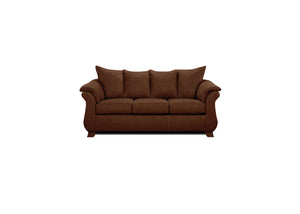 Modern Style Set In Brown Microfiber