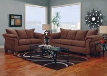 Load image into Gallery viewer, Modern Style Set In Brown Microfiber
