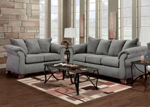 Load image into Gallery viewer, Modern Style Sofa &amp; Loveseat In Grey Microfiber Fabric
