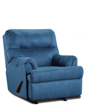Load image into Gallery viewer, Modern Style Sofa &amp; Loveseat In Navy Blue Microfiber
