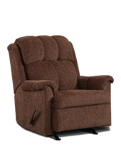 Load image into Gallery viewer, Rocker Recliner In A Chocolate Textured Fabric
