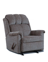 Load image into Gallery viewer, Rocker Recliner In A Gray Textured Fabric
