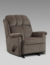 Load image into Gallery viewer, Rocker Recliner In A Gray Textured Fabric
