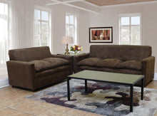 Load image into Gallery viewer, Apartment Size Living room In Brown Microfiber
