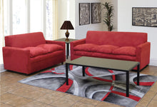 Load image into Gallery viewer, Apartment Size Living room In Red Microfiber
