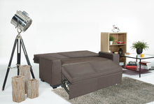 Load image into Gallery viewer, 2 In 1 Sofa Sleeper In A Grey Polyester Fabric
